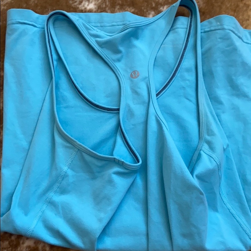 LULULEMON ATHLETICA blue tank top